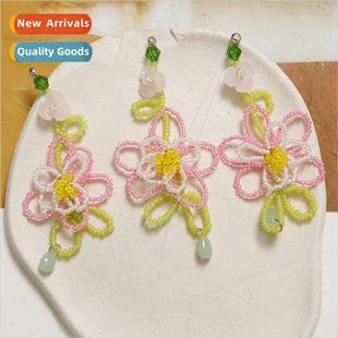 color clashing flowers handmade vacation diy weav Shuxin