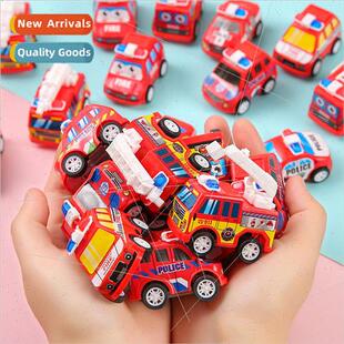Back to the fire truck engineering car mini car toy car chil