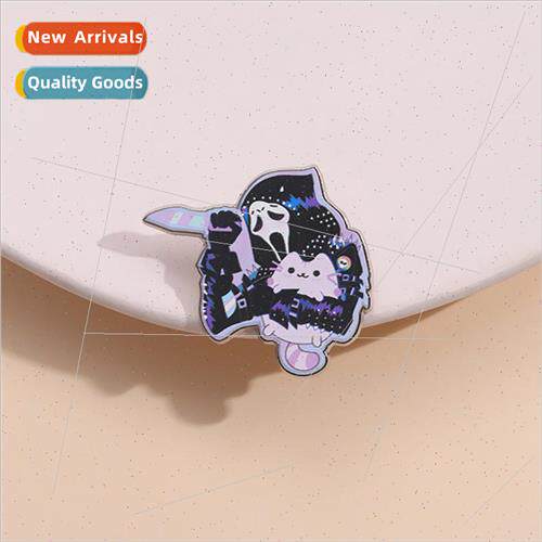 Halloween Colorful Brooch Spooky Cute Small Pet Skeleton wit