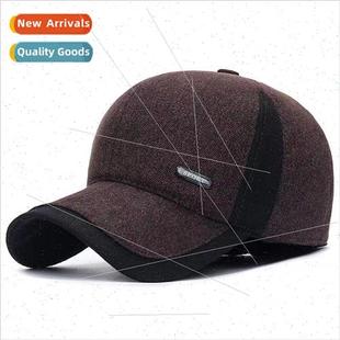 baseball aged cap male winter Winter warm middle