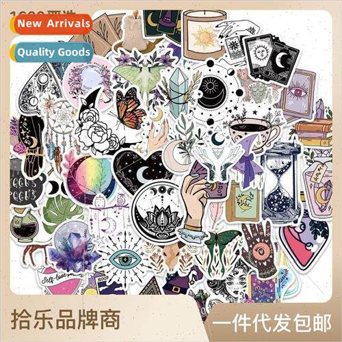 50 cartoon witch graffiti stickers can be decorated luggage