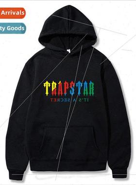 TRAPSTAR-Korean mens and womens printed sweatshirt set nd ho