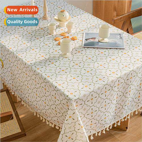 Small fresh rustic waterproof oilproof tpu tablecloth washab