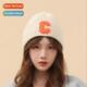cap and winter autumn wool female solid 2021 letter new