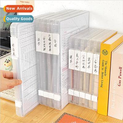Transparent A4 file organizer desktop home manuals documents