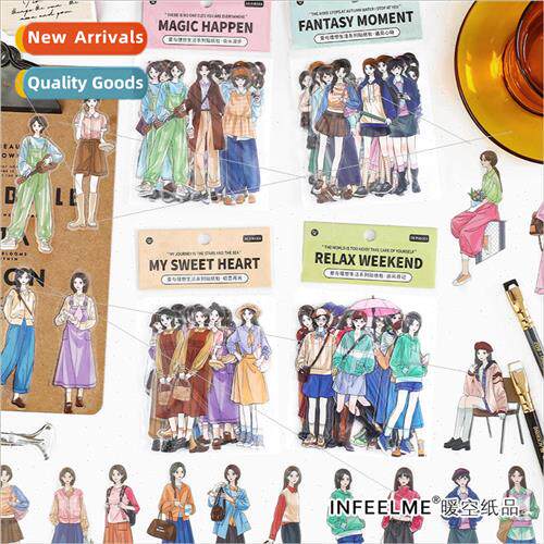 PET sticker pack Love and Ideal fe Japanese and Korean chara