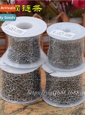 diy chain titanium steel round ring chain jewelry accessorie