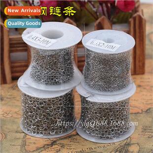 diy chain titanium steel round ring chain jewelry accessorie