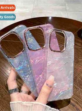 适用 iPhone15Promax electroplated shell pattern phone case 1