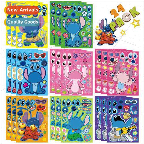 cartoon toys kids diy puzzle stickers star j baby make your