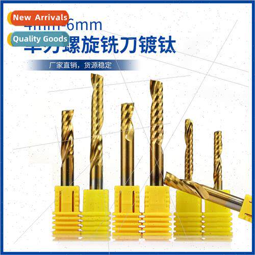 New Titanium Plated End Mills 4-6mm ngle Flute Spiral Millin