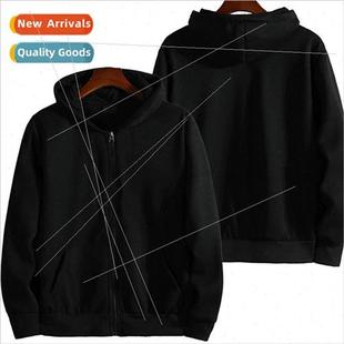 long sleeved spring zipper hoodie fleece youth New sweater