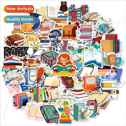 50 pcs books reading seriessticker computer phone tablet dec