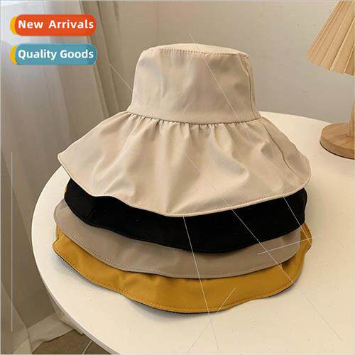 Spring and summer Japan vinyl sun hat women foldable large b