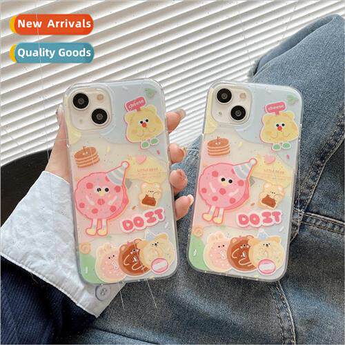 Ins Cute Cheese Colorful Donut Emoji 适用 iPhone12/11 Apple