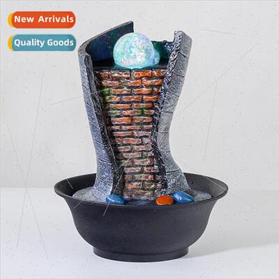 resin entryway creative desktop small ornaments flowing wate