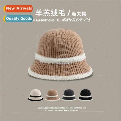 Autumn and winter fishermans cap female new knitted versatil