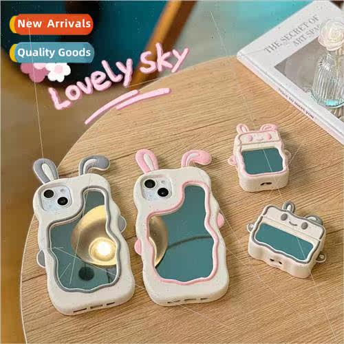 Cartoon Makeup Mirror Apple 14ProMax Silicone IP13/11 Apple