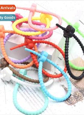 Colorful licone Tie Clothing tag lanyard package binding cab