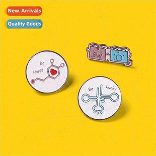 hppy omg Gene metal badge lucky brooch pin cloth
