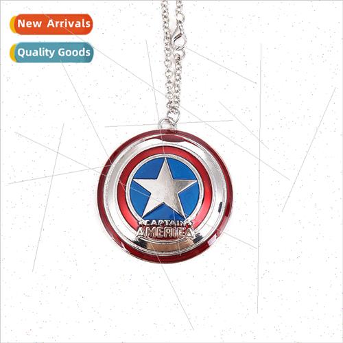 Captain America Shield Necklace Pendant Movie Avengers Perip