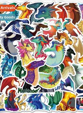 60 Firewing Flying Dragon cartoon anime stickers waterproof