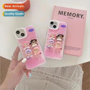 Stereo Girl IPhone14 Pink Eye Cream 13ProMax Protection Ice