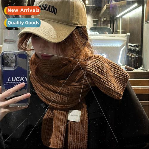Scarf womens fall and winter wool girls new atmosphere sense
