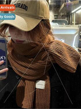 Scarf womens fall and winter wool girls new atmosphere sense