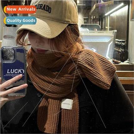 Scarf womens fall and winter wool girls new atmosphere sense