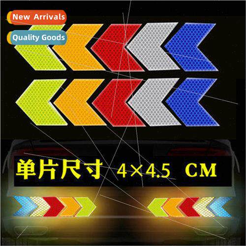 Car arrow warning reflective stickers crystal color grid gui
