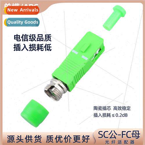 Fiber optic adapter SC/APC male-FC/APC female converter head