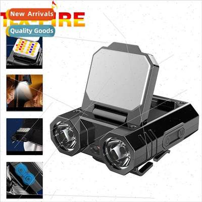 Brim LED strong light sensor headlamp multifunctional night