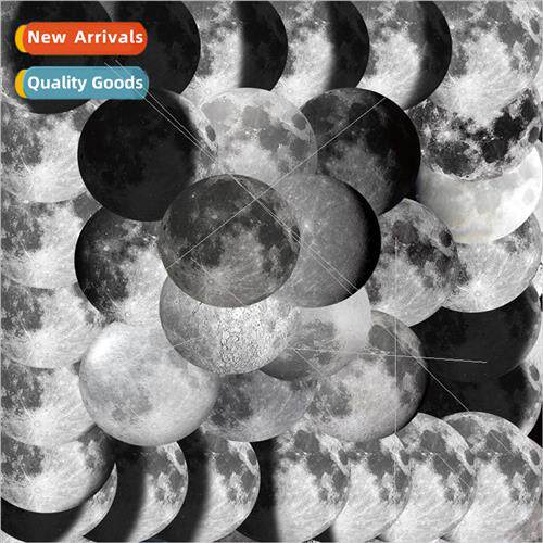 50 pcs of Korean moon phase yin and yang moon ins  stickers