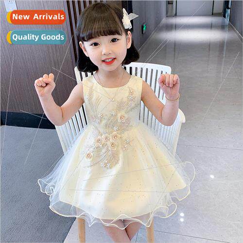 Girls three-dimensional embroidery dress new summer dress li