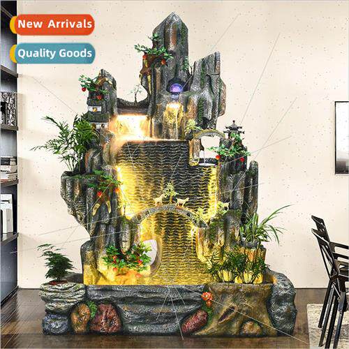Wigwam flowing fountain large fish pond feng shui wheel busi