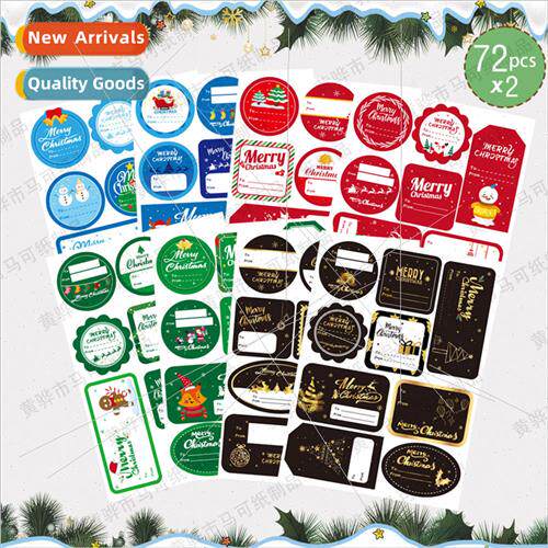 Christmas -Adhesive  Tag Stickers Christmas Holiday Birthday