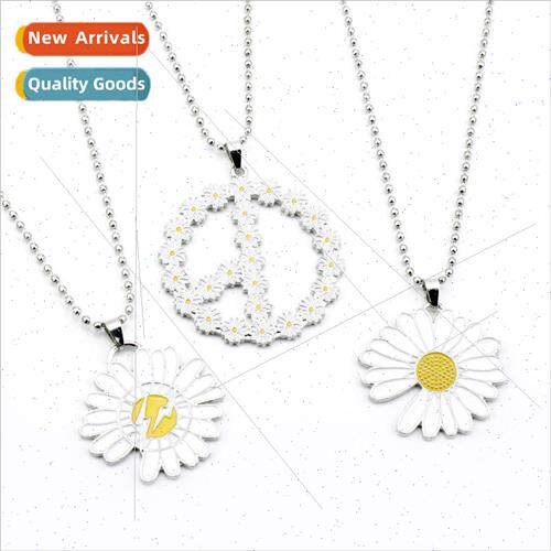GD Quan Zhi Long ttle Daisy Necklace Sunflower Pendant ghtni