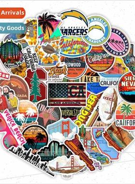 Cali适用nia 50 pcs matte film -repeatable stickers hot sale