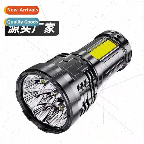 Eight core LED flashlight outdoor household waterproof usb r