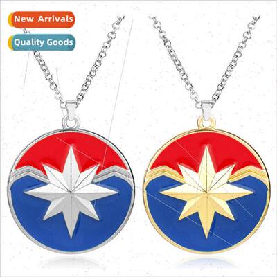 Movie Captain Marvel  Pendant Necklace 惊奇队长标志吊坠项链