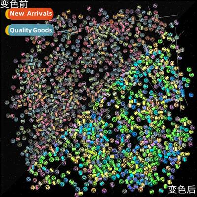 2/3mm super premium dye core fluorescent rice beads glow-in-