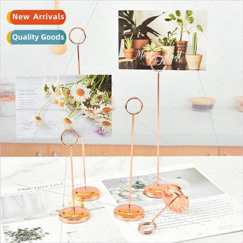 Stainless Steel Hotel Banquet Wedding Table Card Holder Tabl