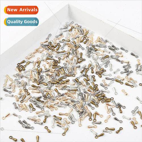 2×7mm Tail Chain Water Drop Pendant DIY Alloy Accessories H