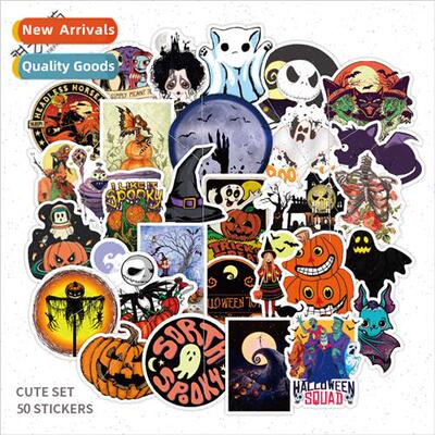 50 New Theme Halloween Scary Graffiti s ggage Computer Skate