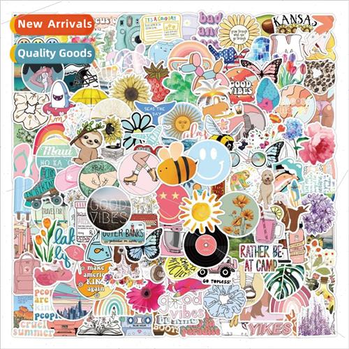 200 ins summer fresh graffiti stickers luggage car laptop re
