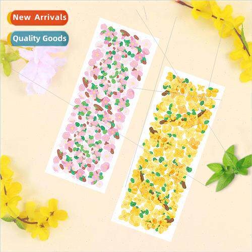 Korea flower stickers cherry blossom spring flowers coo card