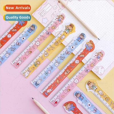 Creative dream girl ruler cute girl heart elementary school