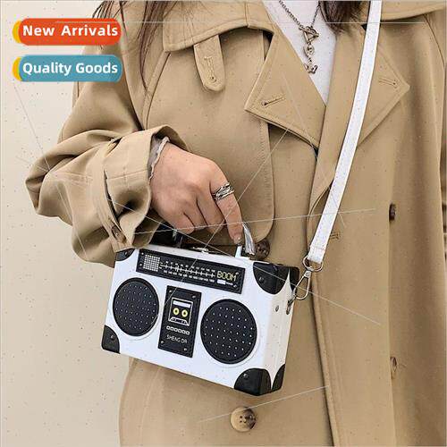 New bag fashion personality creative radio box bag quirky wo