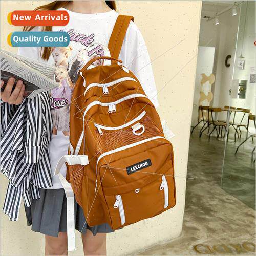 2022 new large-capacity schoolbag female high school student